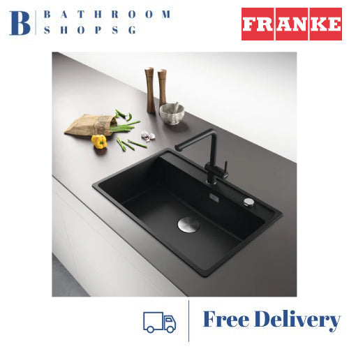 Franke MARIS-720 Single Bowl Granite Kitchen Sink with Tap Ledge MRG 610-72TL