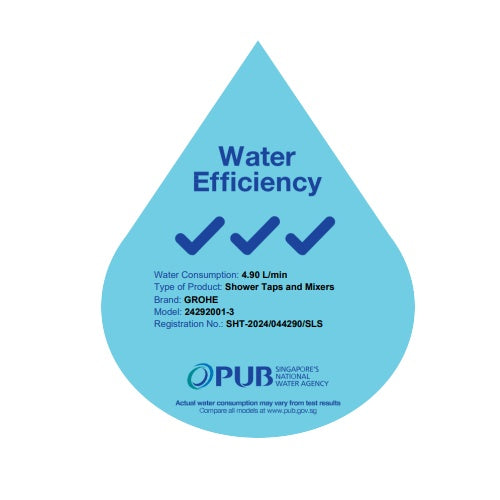 Grohe EuroEco Wall Mount Exposed Single-Lever Shower Mixer 24292001