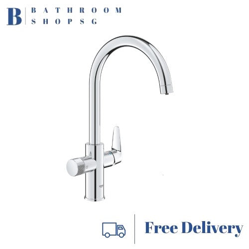 Grohe Blue Pure Baucurve Starter Kit With S-size Filter Kitchen Faucet 30581000