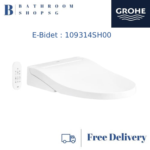 Grohe Euro 2.0 Wall hung Toilet 109315SH00 with Smart E-Bidet 2000R Seat Rapid SLX Wall plate Full Set