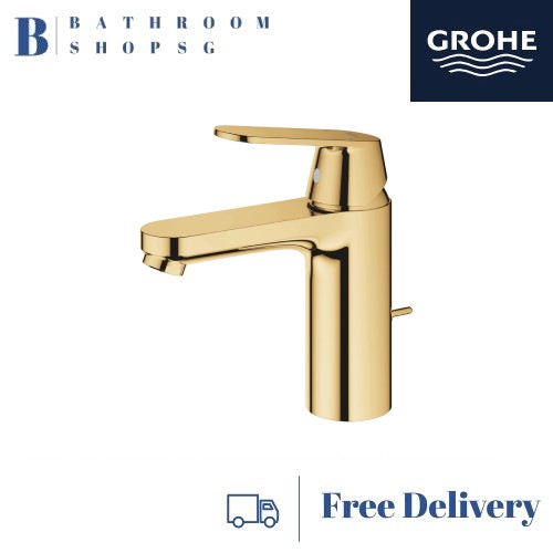 Grohe Eurosmart Cosmopolitan Basin Mixer M Size 23325GLC Cool Sunrise
