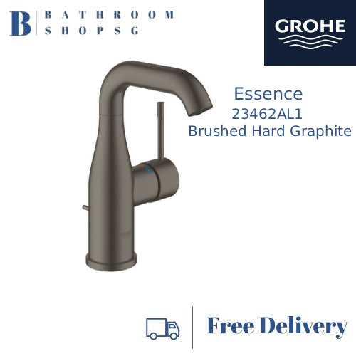 Grohe Essence Single-lever Basin Mixer 23462AL1 Brushed Hard Graphite Bathroom Faucet M-size