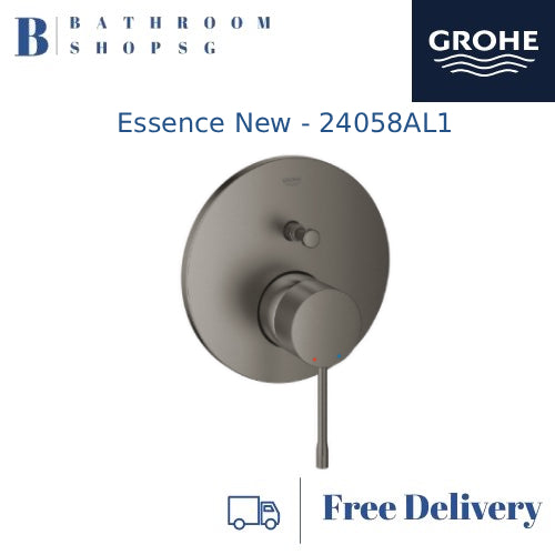 GROHE Essence Single-lever Bath mixer trimset with 2-way diverter 24058XX1 in PVD Colors