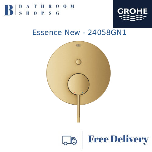 GROHE Essence Single-lever Bath mixer trimset with 2-way diverter 24058XX1 in PVD Colors