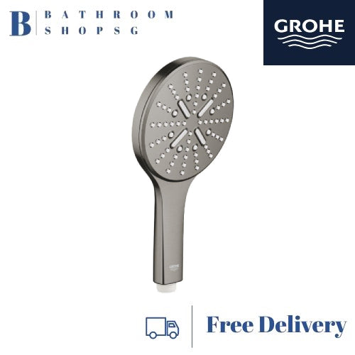 Grohe Rainshower Smartactive 130 Handshower 3 Sprays 26574AL0 Brushed Hard Graphite