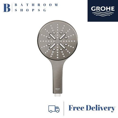 Grohe Rainshower Smartactive 130 Handshower 3 Sprays 26574AL0 Brushed Hard Graphite