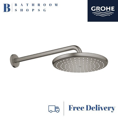 Grohe Tempesta 250 Overhead Shower with Arm Set 26668AL0 Hard Graphite