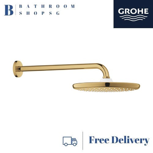 Grohe Tempesta 250 Overhead Shower with Arm Set 26668GL0 Cool Sunrise