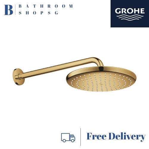 Grohe Tempesta 250 Overhead Shower with Arm Set 26668GL0 Cool Sunrise