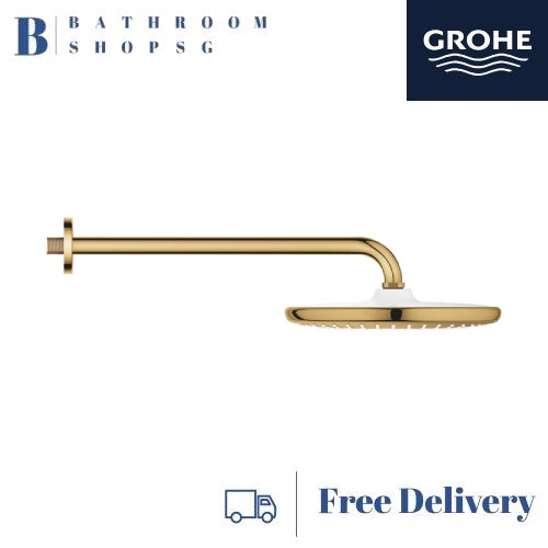 Grohe Tempesta 250 Overhead Shower with Arm Set 26668GL0 Cool Sunrise