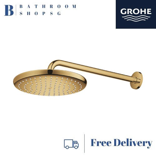 Grohe Tempesta 250 Overhead Shower with Arm Set 26668GL0 Cool Sunrise
