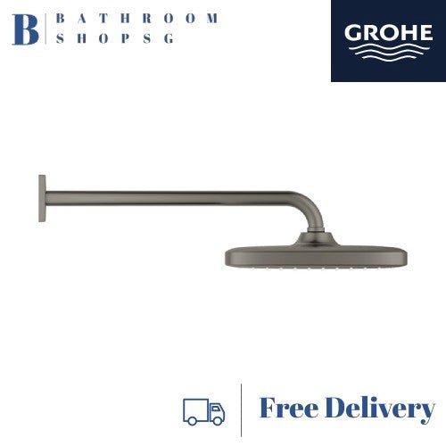 Grohe Tempesta 250 Overhead Shower with Arm Set Cube 26687AL0 Hard Graphite