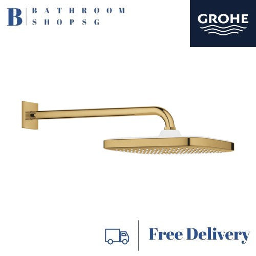 Grohe Tempesta 250 Overhead Shower with Arm Set Cube 26687GL0 Cool Sunrise