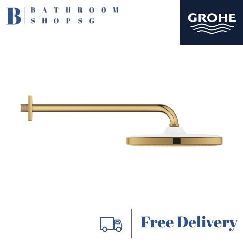 Grohe Tempesta 250 Overhead Shower with Arm Set Cube 26687GL0 Cool Sunrise