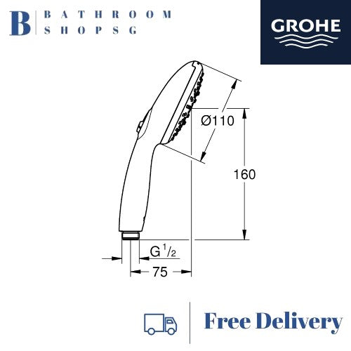 Grohe Tempesta 110 Hand Shower 3 Sprays 28419003