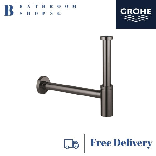 Grohe Waste Trap for Basin 28912A00 Hard Graphite Bottle trap 1 1/4"
