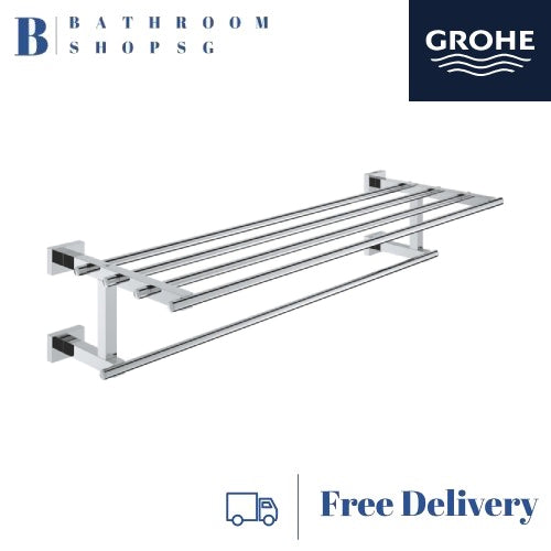 Grohe Essentials Cube Multi Towel Rack 40512001 Chrome Finish