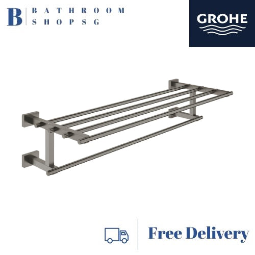 Grohe Essentials Cube Multi Towel Rack 40512AL1 Brushed Hard Graphite