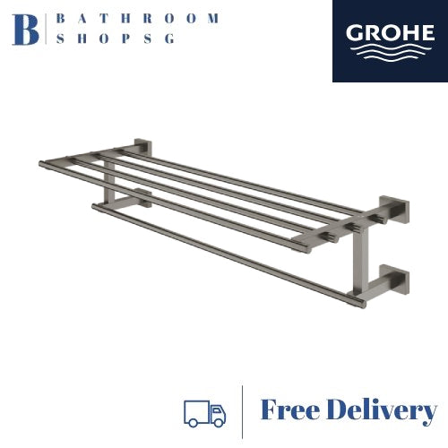 Grohe Essentials Cube Multi Towel Rack 40512AL1 Brushed Hard Graphite