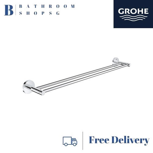 Grohe 40802001 Essentials Double Towel Rail | Bathroom Accessories ...