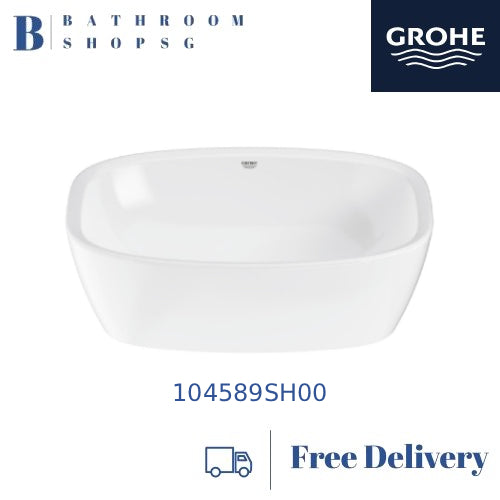 Grohe Bau Vessel Square Basin 104589S00 bundle with Grohe Cubeo XL Basin Mixer 1017290000