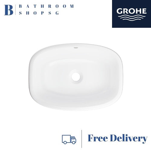 Grohe Bau Vessel Square Basin 104589S00 bundle with Grohe Cubeo XL Basin Mixer 1017290000
