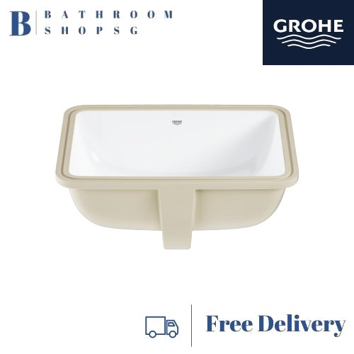 Grohe Euro Ceramic Undercounter Basin 101012SH00 Bundle with Grohe Eurosmart Basin Mixer 23923003