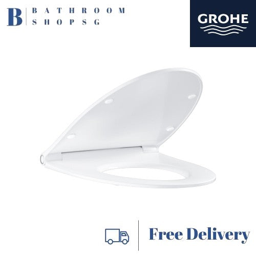 Grohe 101330SH00 Bau Ceramic WC Seat and Cover | Grohe Toilet Bowl Seat