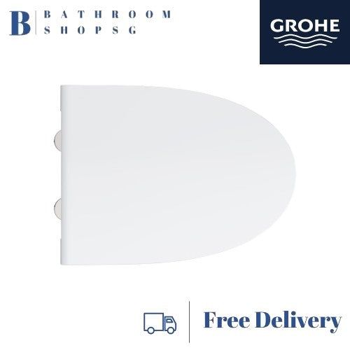 Grohe 101330SH00 Bau Ceramic WC Seat and Cover | Grohe Toilet Bowl Seat