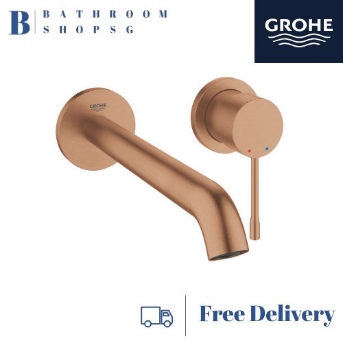 Grohe Essence 2-hole Concealed basin mixer L-size Bathroom Faucet 19967DL1 Brushed Warm Sunset