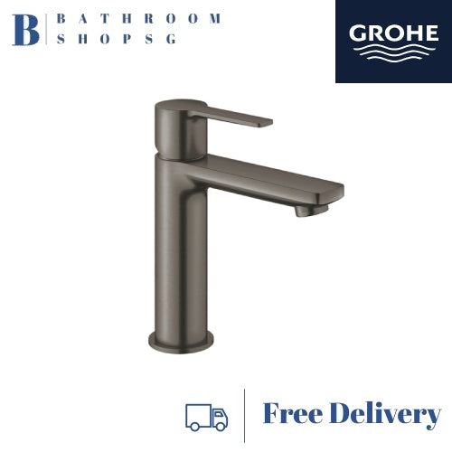 Grohe Lineare basin mixer S with Push Open Waste 23106AL1 Brushed Hard Graphite
