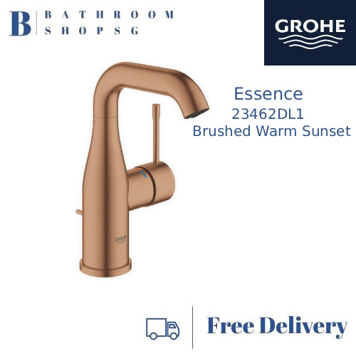 Grohe Essence Single-lever Basin Mixer 23462DL1 Brushed Warm Sunset Bathroom Faucet M-size