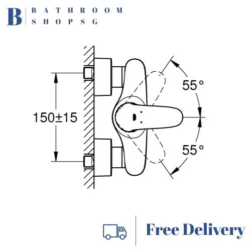 Grohe Eurostyle Single-Lever Shower Mixer 23722003