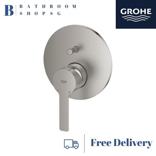 GROHE Lineare Single-lever Bath Mixer Trimset with 2-way diverter 24064DC1 SuperSteel