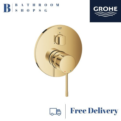 Grohe Single Lever 3-Way Conceal Mixer Bathroom BundleSet Cool Sunrise-Round | Grohe 35600 24092GL1