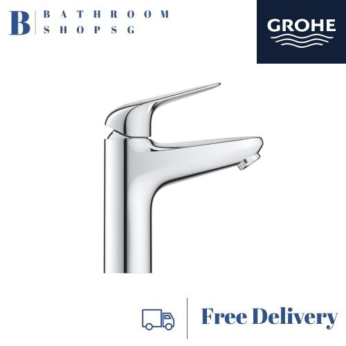 [Grohe Year-End Promo] Euro Ceramic Undercounter Basin Square 101012SH00 with Euro Series Basin Mixers Bundle Set