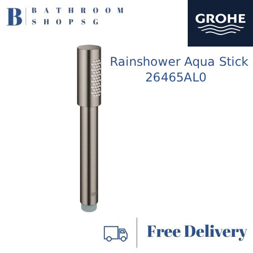 Grohe Aqua Stick Hand Shower with 1 Spray 26465AL0 | Grohe Brushed Hard Graphite Handshower
