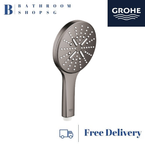 Grohe Rainshower Smartactive 130 Handshower 3 Sprays 26574A00 Hard Graphite