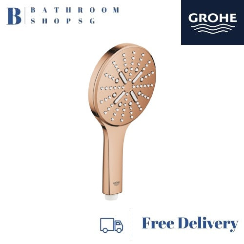Grohe Single Lever 3-Way Conceal Mixer Bathroom Bundle Set Warm Sunset-Round | Grohe 35600 24092DA1