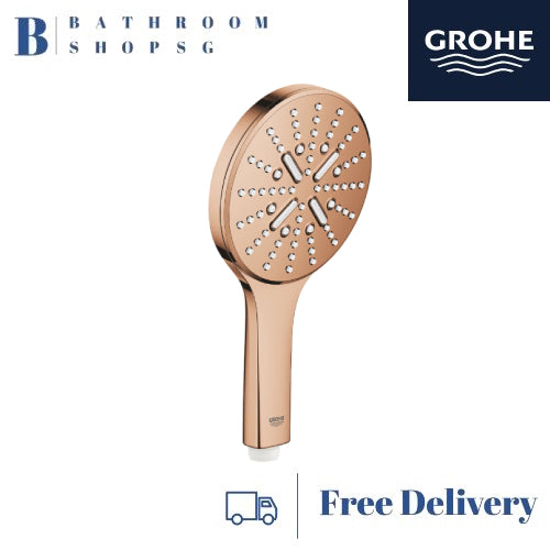 Grohe Rainshower Smartactive 130 Handshower 3 Sprays 26574DA0 Warm Sunset