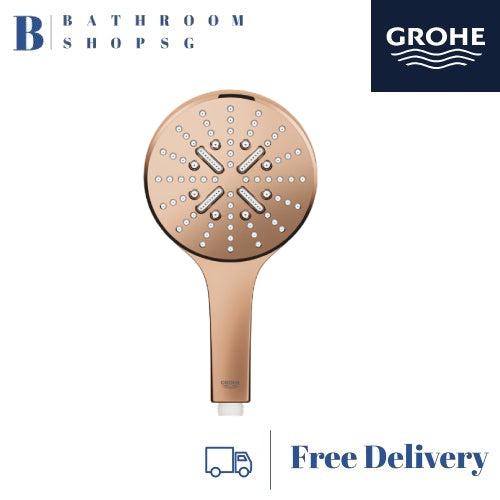 Grohe Rainshower Smartactive 130 Handshower 3 Sprays 26574DA0 Warm Sunset