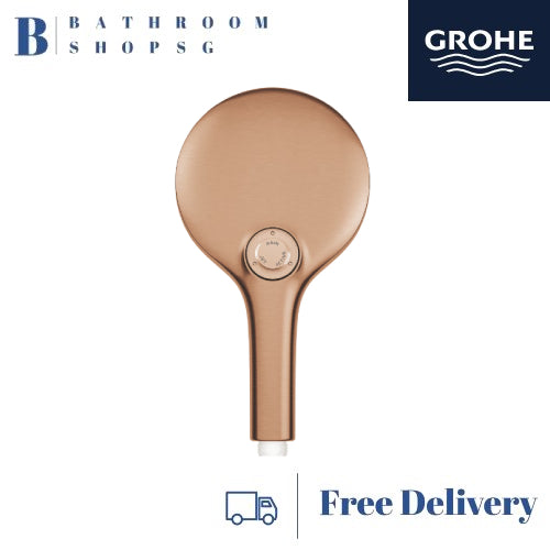 Grohe Rainshower Smartactive 130 Handshower 3 Sprays 26574DL0 Brushed Warm Sunset