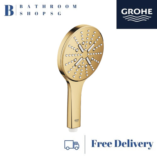 Grohe Rainshower Smartactive 130 Handshower 3 Sprays 26574GL0 Cool Sunrise