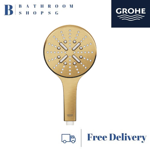 Grohe Rainshower Smartactive 130 Handshower 3 Sprays 26574GN0 Brushed Cool Sunrise