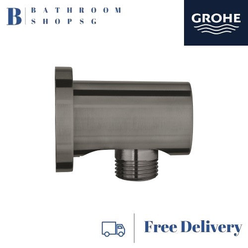 Grohe Rainshower Shower Outlet Elbow 1/2"Brushed Hard Graphite | Grohe Wall Union 27057AL0