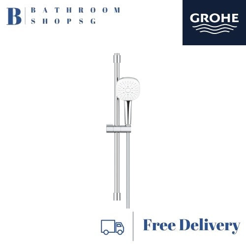 Grohe Tempesta Cube 110 Shower Rail Set 27579003 with Grohe Bath Shower Mixers Bundle Set