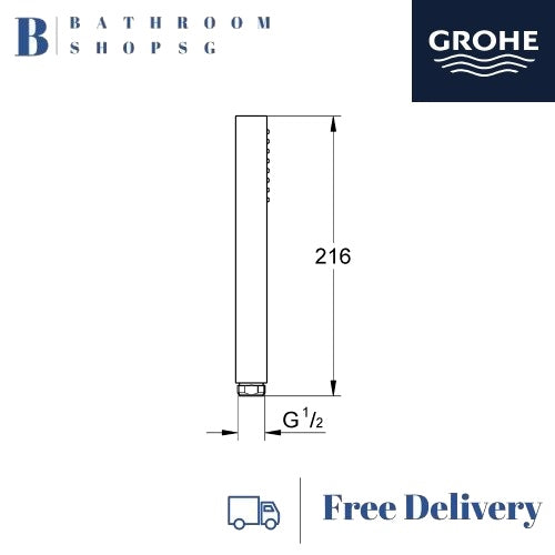 Grohe Euphoria Stick Hand Shower with 1 Spray 27698000 | Grohe Handshower