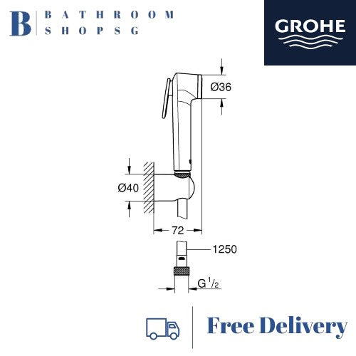 Grohe Tempesta-F Trigger Spray 30 Set Bidet Hygiene Spray 27812IL1