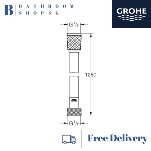 Grohe RelexaFlex Shower Hose 1250mm | Grohe 28150002