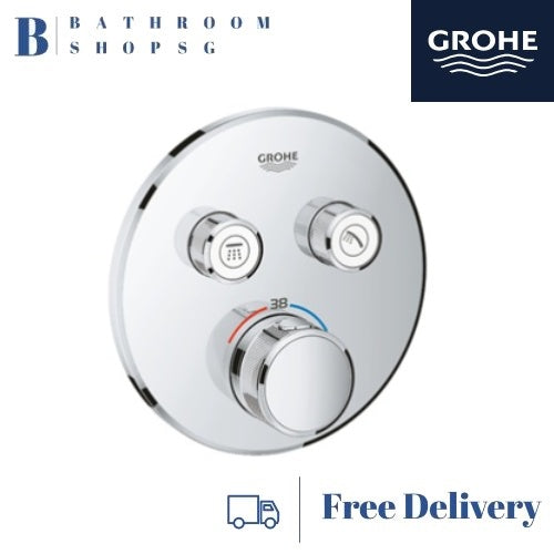 GROHE Grohtherm SmartControl Thermostat for Concealed Shower Mixer Installation with 2 valves 29119000